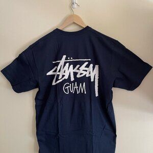 Stüssy Guam Exclusive T-Shirt – Navy Blue – Size G (Large)